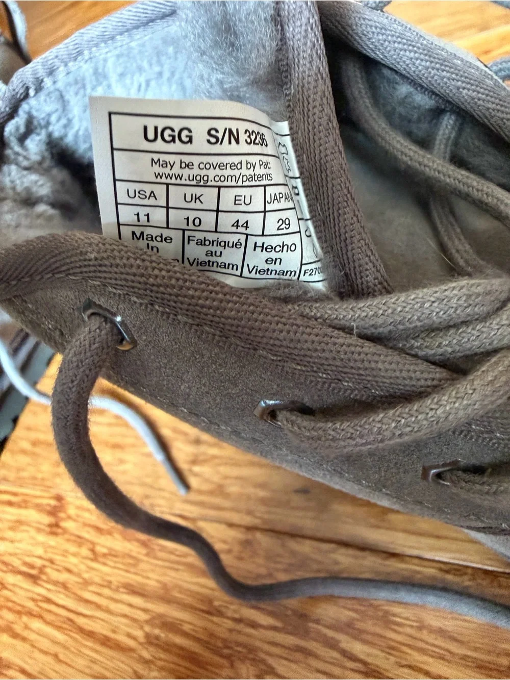 UGG Gray Suede Lace-Up Chukka Boots - Size 11 - New!